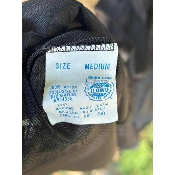 Union Made Lace Panel Black Slip/Maxi Dress - Picture 4 of 9